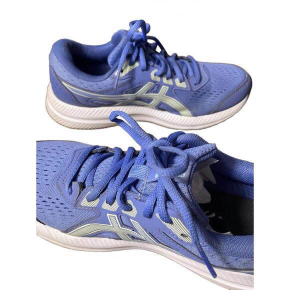 Asics Running Shoes Women's 9 Purple Blue Athletic Sneakers - Picture 6 of 7
